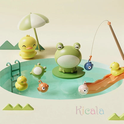 Kids Kitchen Sink Toys Electric Dishwasher Playing Toy With Running Water Pretend Play Food Fishing Toy Role Playing Girls Gift